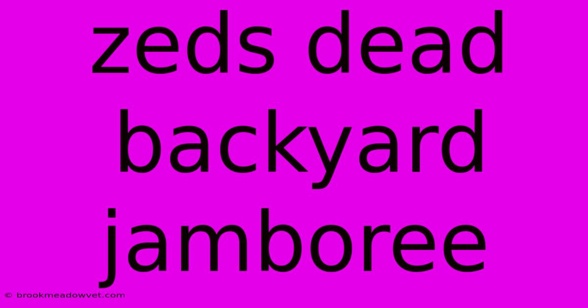 Zeds Dead Backyard Jamboree