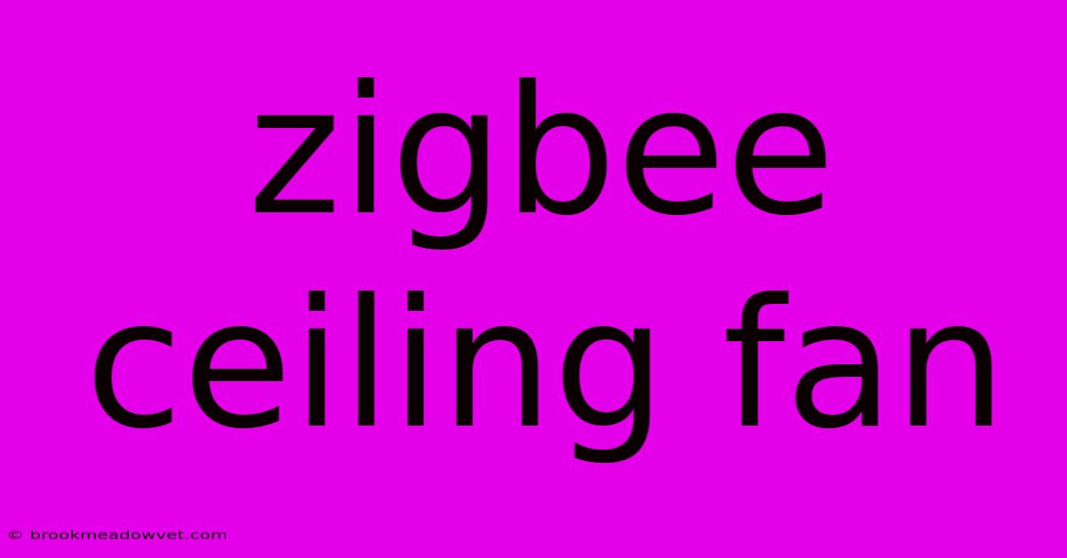 Zigbee Ceiling Fan